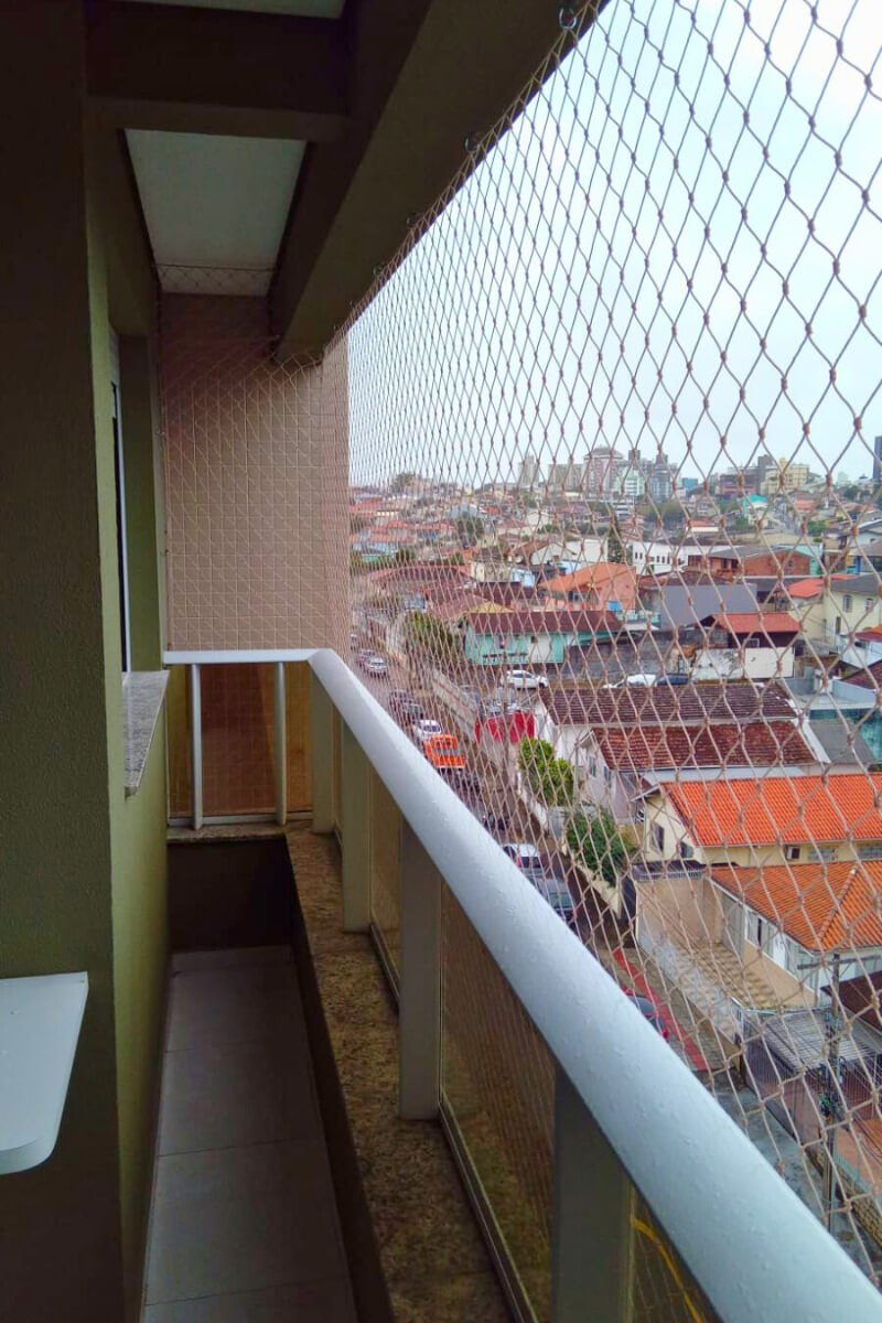 Rede de proteção instalada com qualidade na sacada.